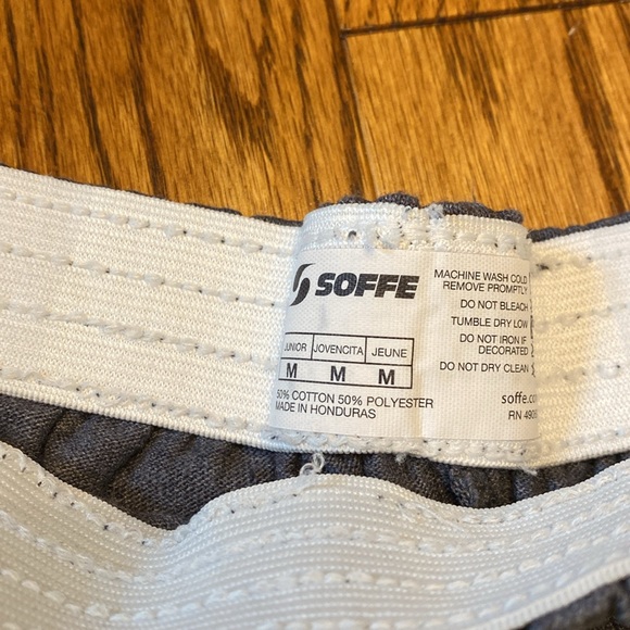 2Pairs of Soffe Women’s Shorts Cheer Gym Volleyball Blue Grey Medium - Picture 8 of 8